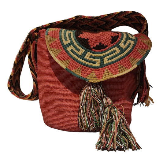 Folding Cover Wayuu Bag - Tundama